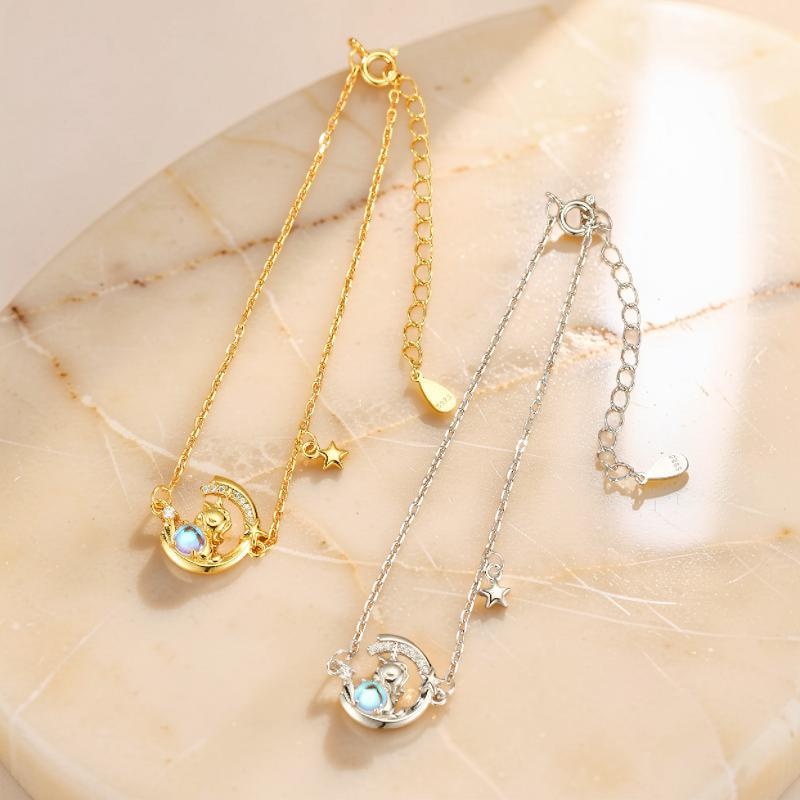 Bracelet Pierre de Lune – Harmonie Lunaire, Argent 925