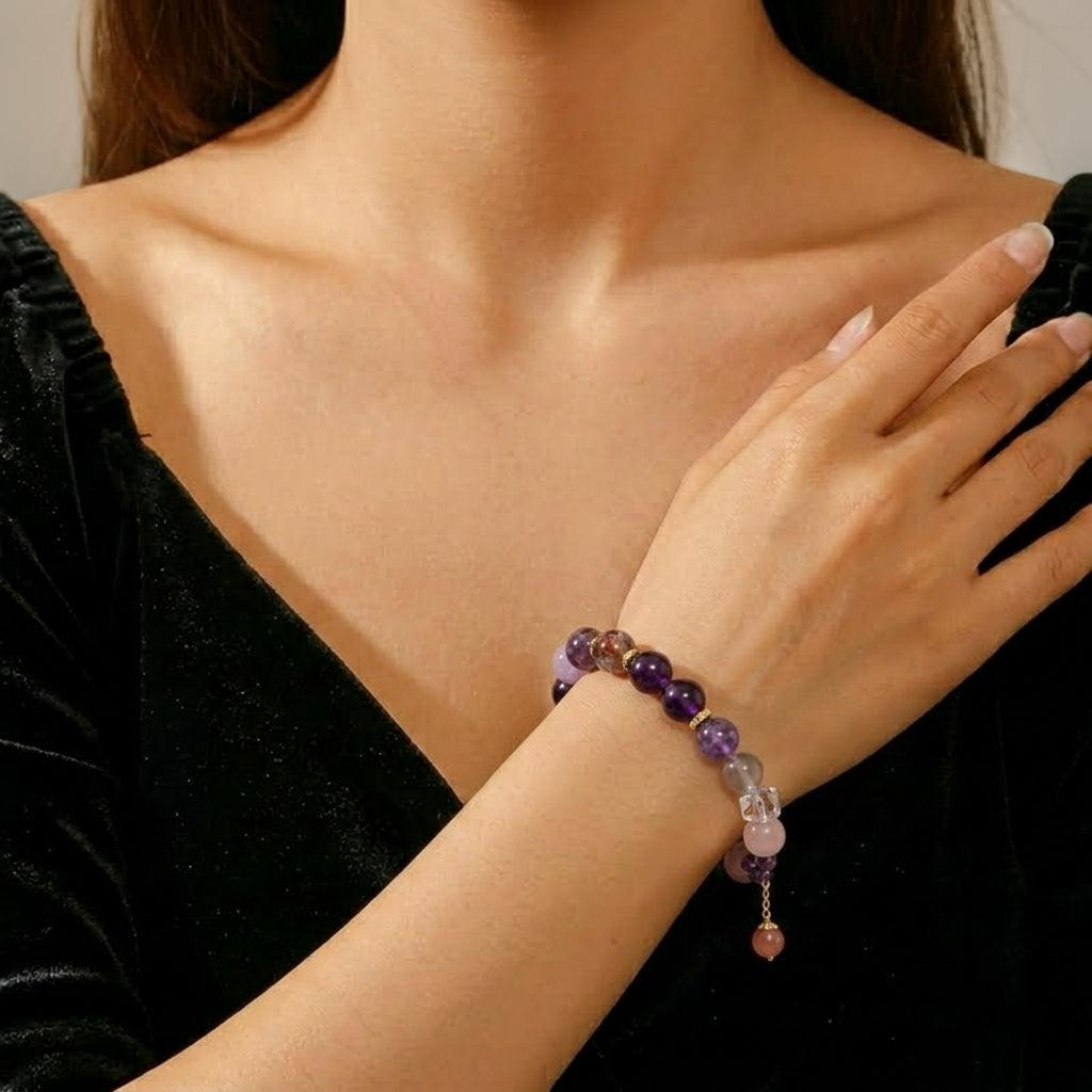 Bracelet Améthyste – Magie Lilas