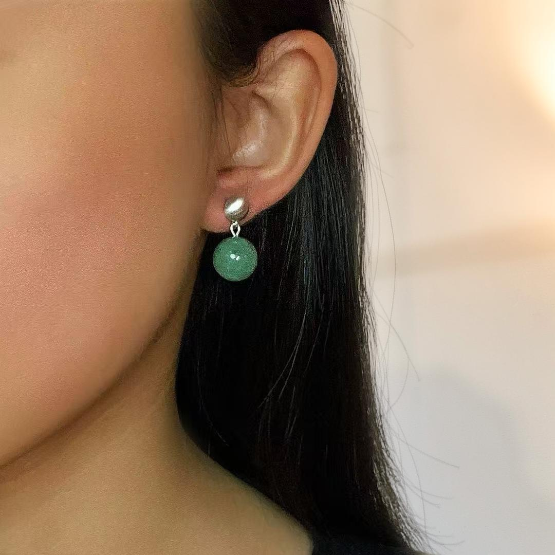 Boucles d'Oreilles Aventurine – Énergie Harmonieuse