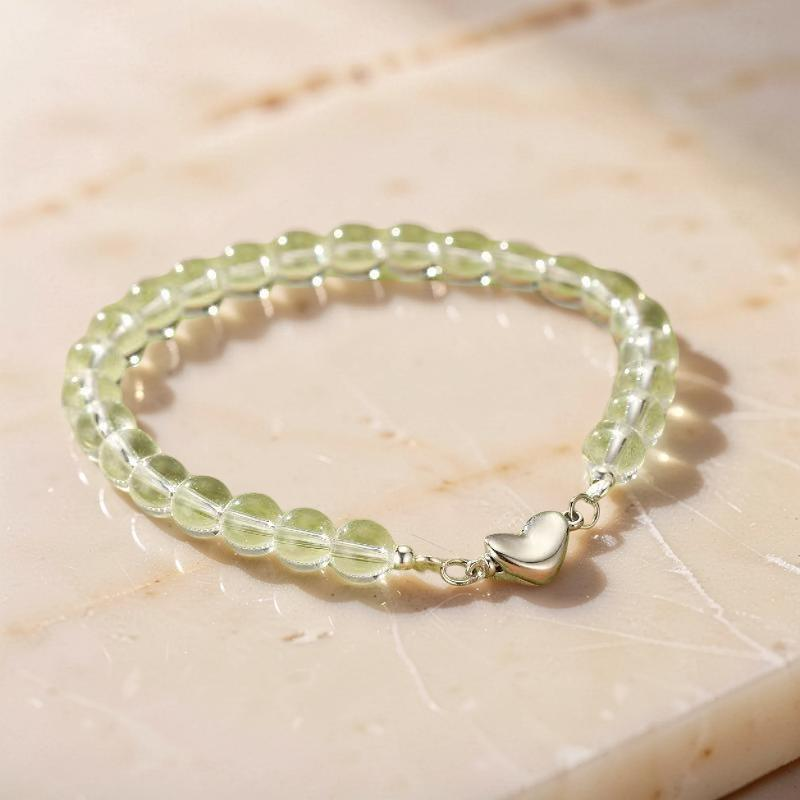 Bracelet Cristal de Roche – Pureté du Cœur, Argent