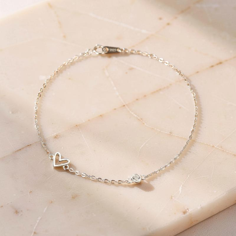 Bracelet Cœur – Éclat du Cœur, Argent