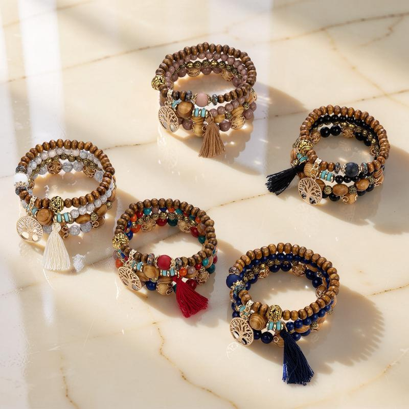 Bracelet Arbre de Vie - Abondance, Bois