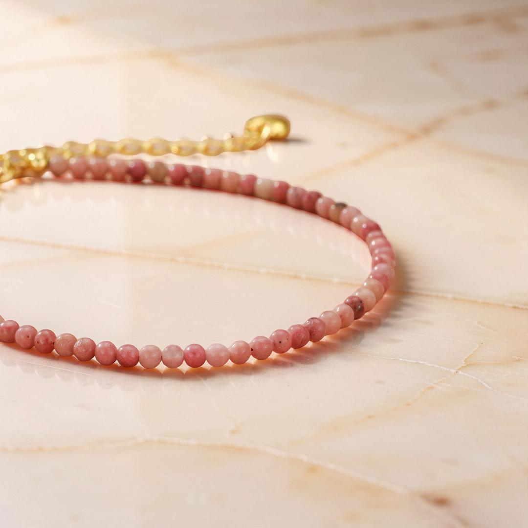 Bracelet Rhodonite – Ciel Rosé