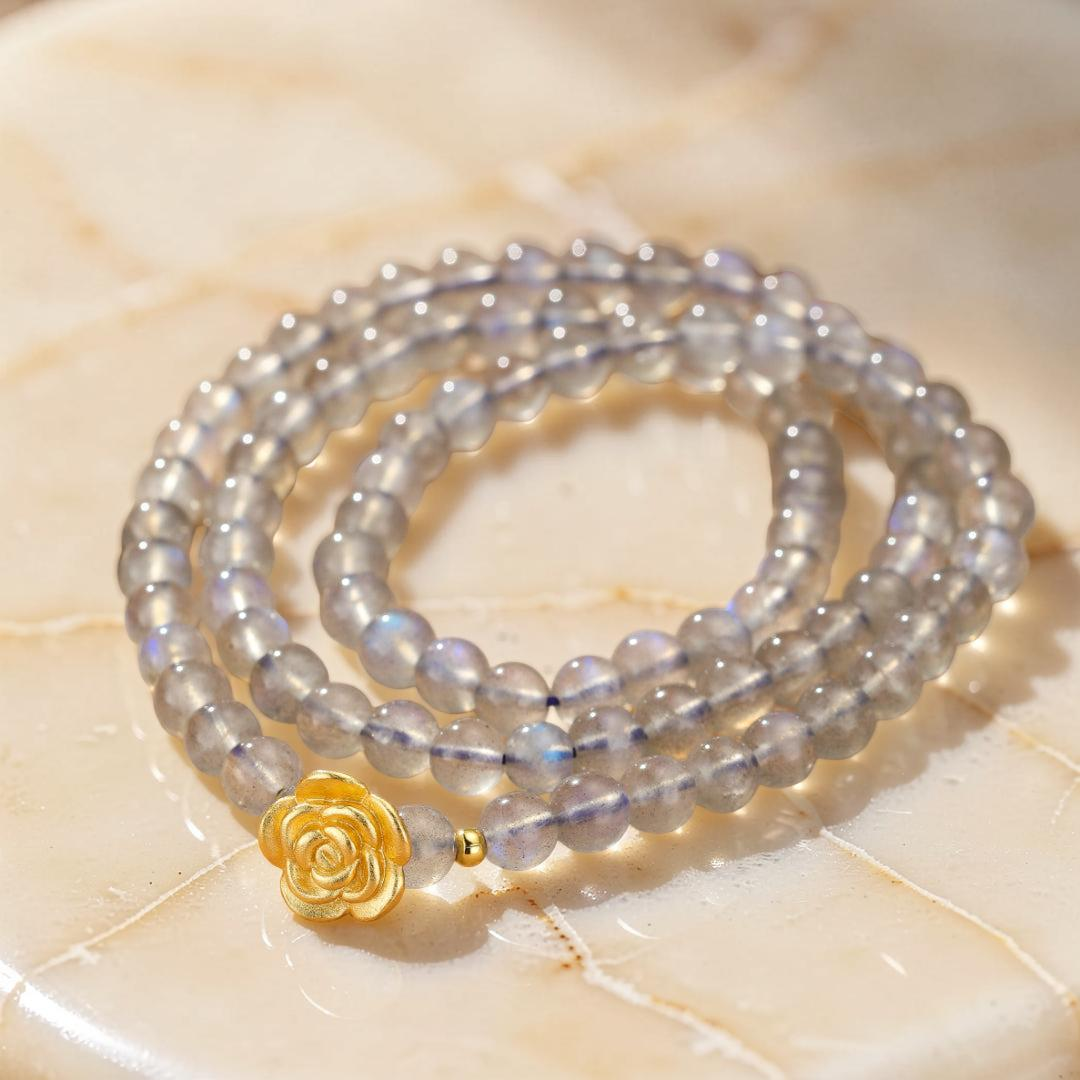 Bracelet Labradorite – Rose Doré