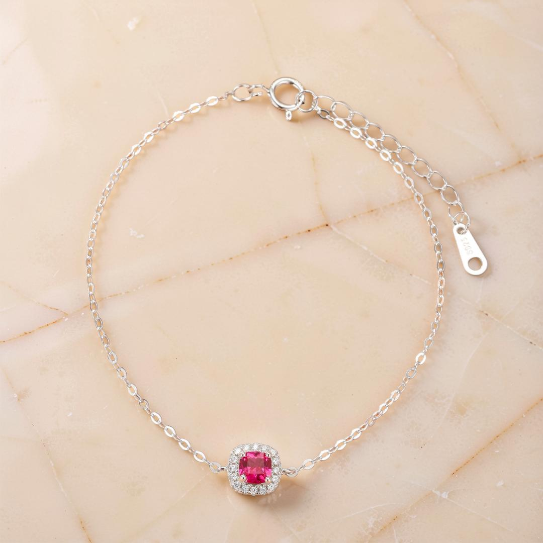 Bracelet Cornaline – Douceur Impérial, Argent