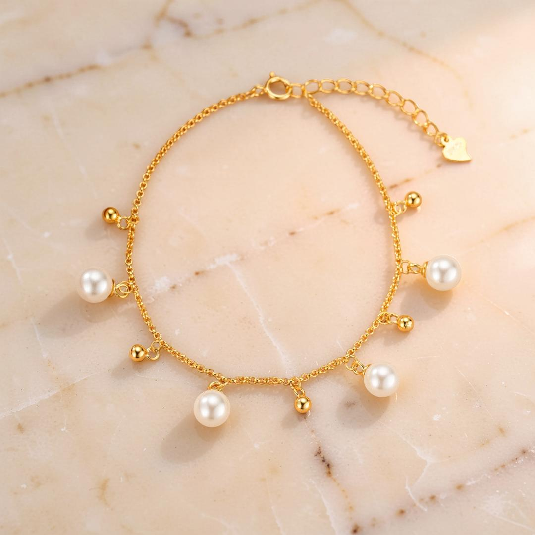 Bracelet Perle – Danse Lumineuse, Argent 925
