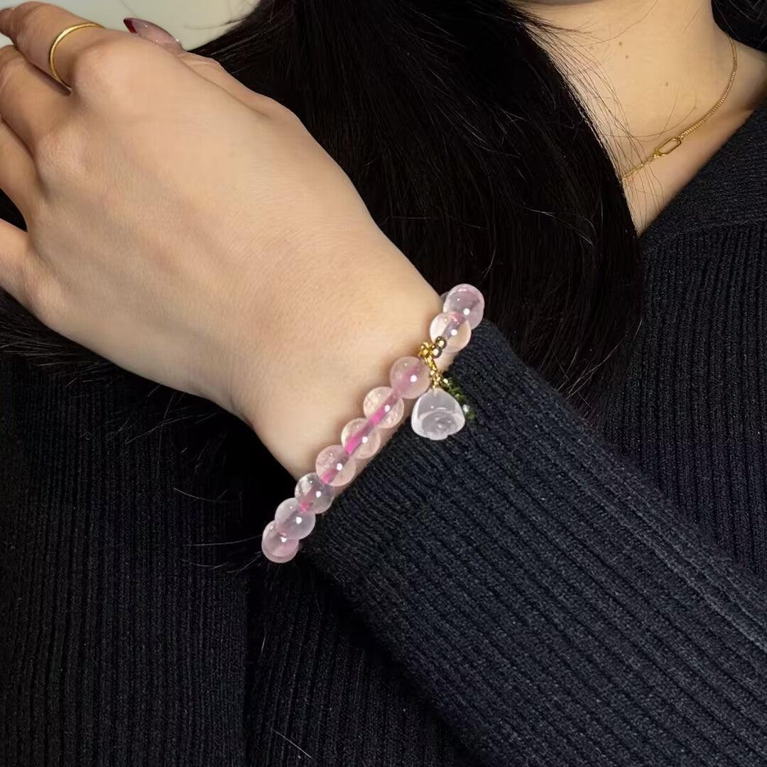 Bracelet Quartz Rose – Amour de Cerise