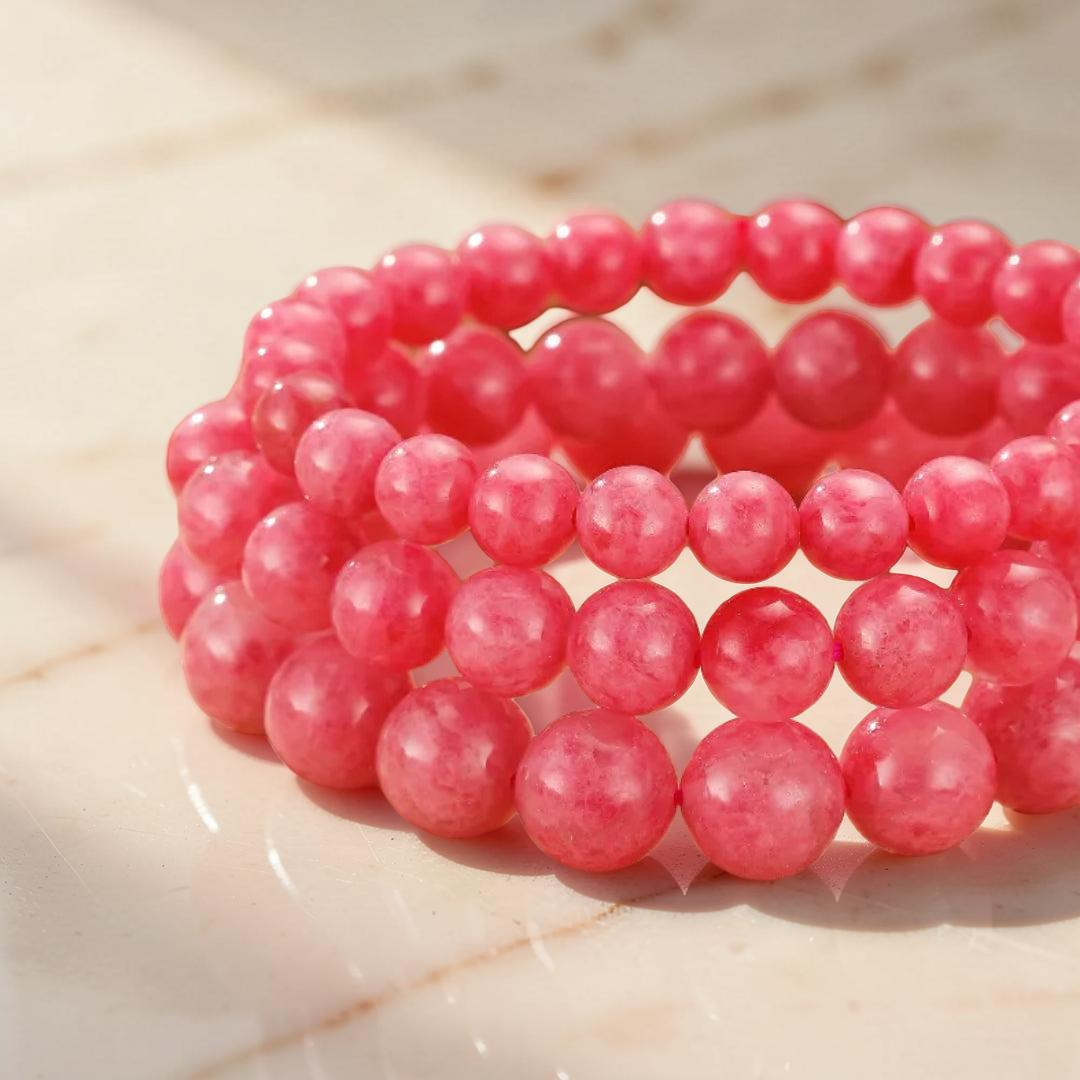 Bracelet Rhodonite – Douceur Émotionnelle
