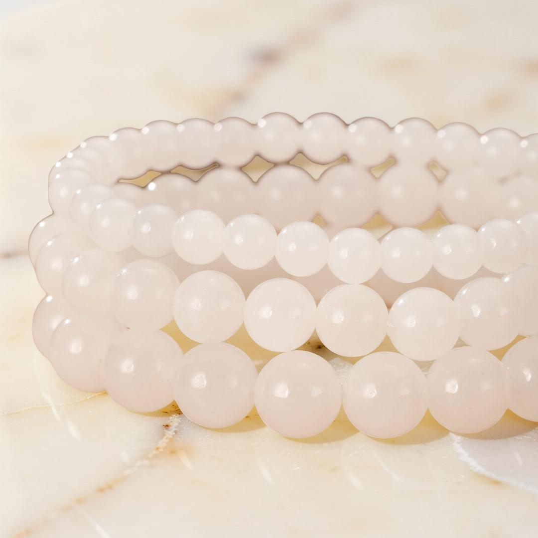 Bracelet Jade Blanc – Harmonie Intemporelle