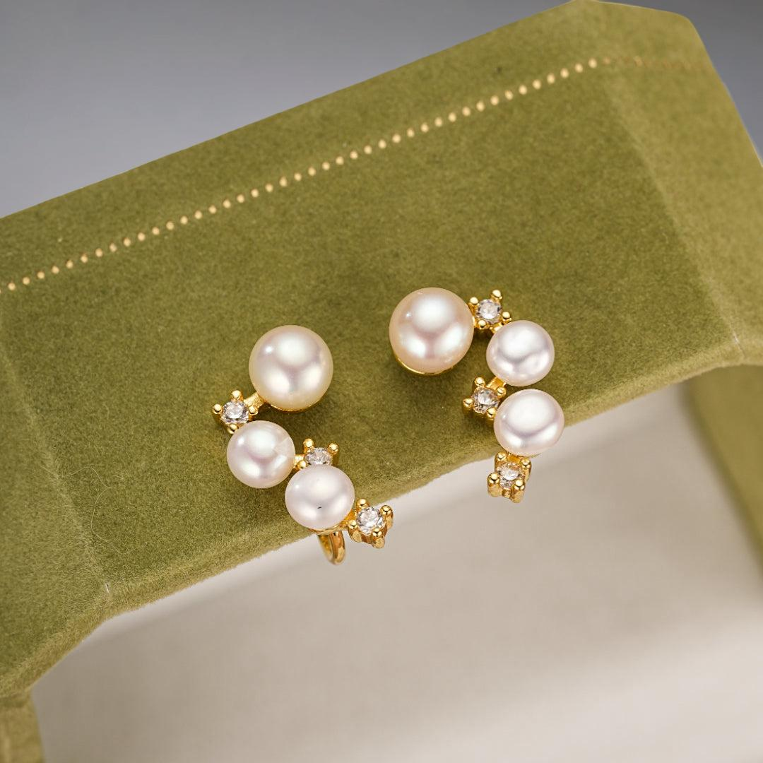 Boucles d’Oreilles Perle – Galaxie d’Éclats