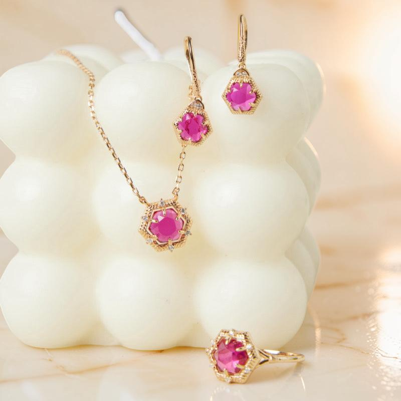 Boucles d'Oreilles Cornaline – Charme Passion, Argent Plaqué Or