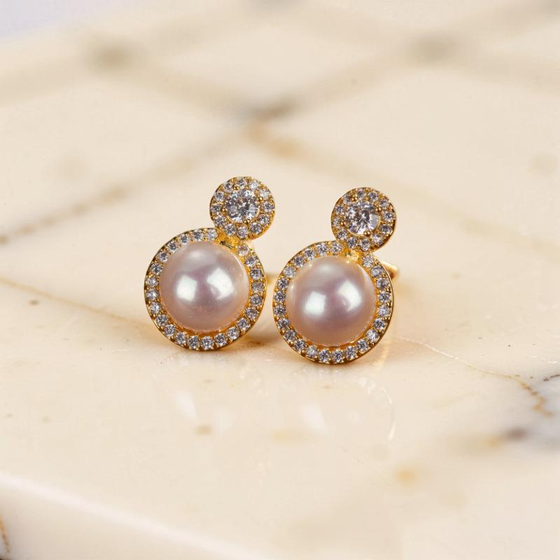 Boucles d'Oreilles Perle – Lueur Royale