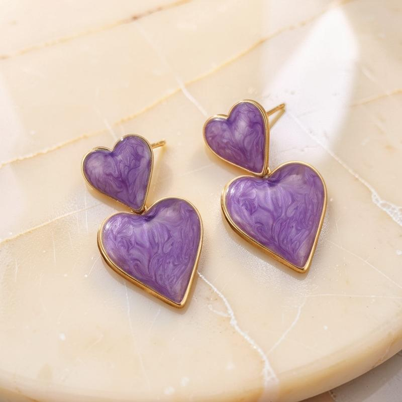 Boucles d'Oreilles Améthyste – Fragments d’Éclipse