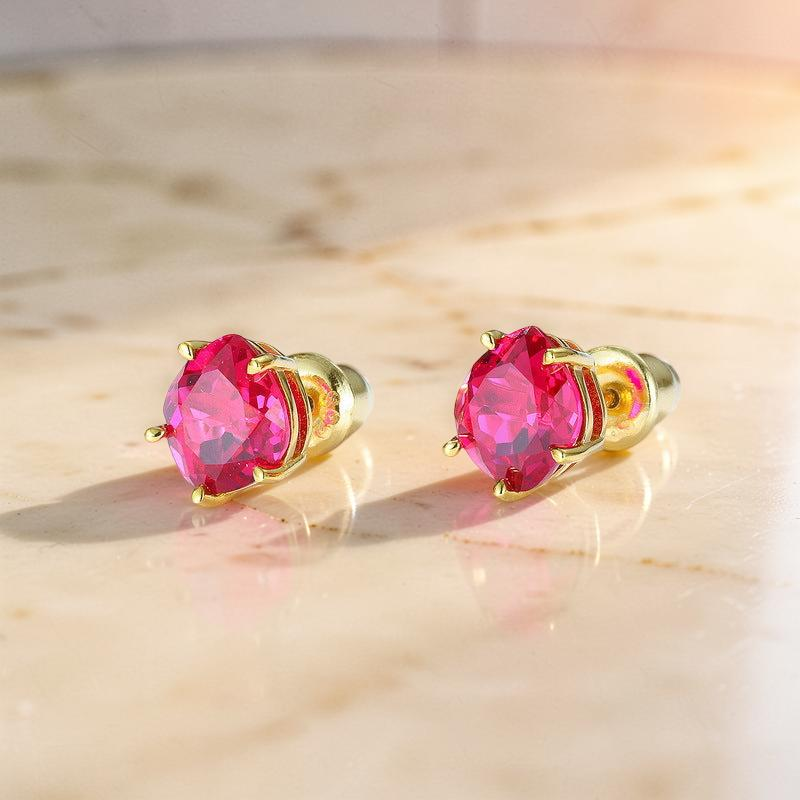 Boucles d'Oreilles Cornaline – Essence de Vie, Argent Plaqué Or