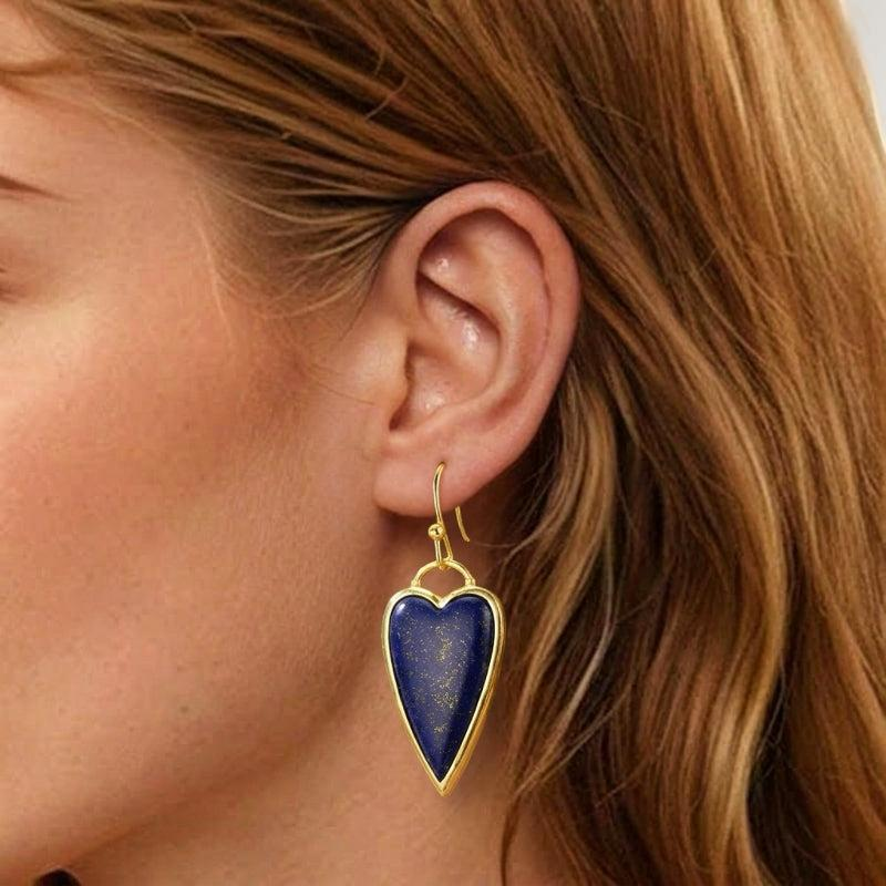 Boucles d'Oreilles Lapis Lazuli – Reflet d'Amour