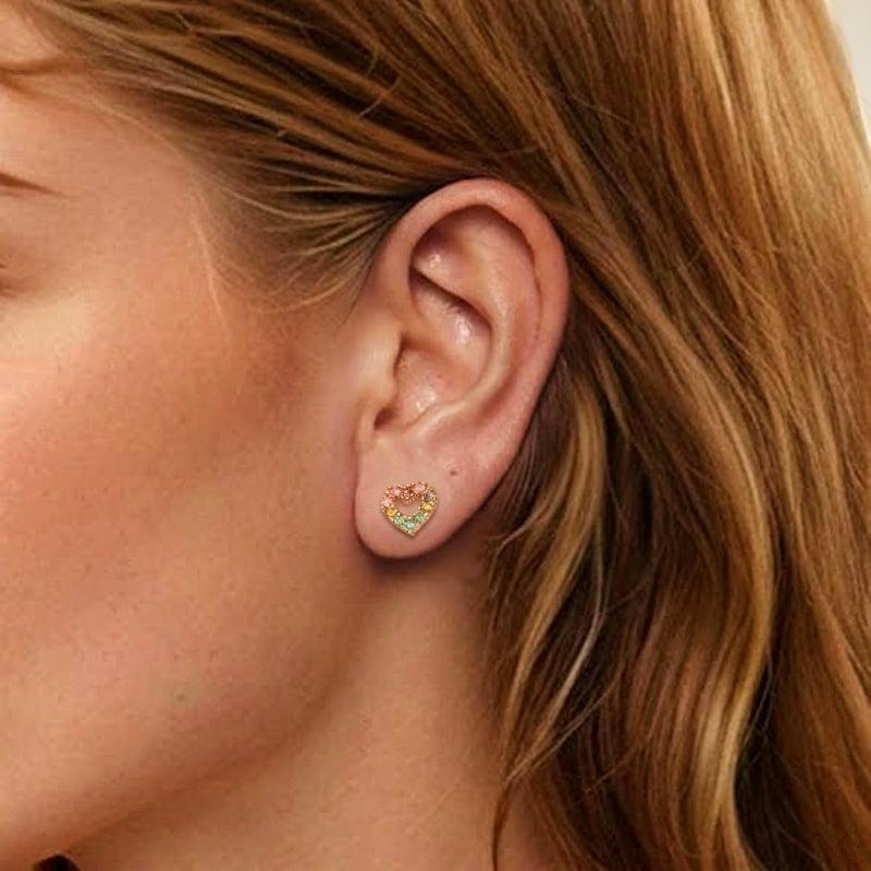 Boucles d'Oreilles Tourmalines – Reflet du Cœur Caché, Argent