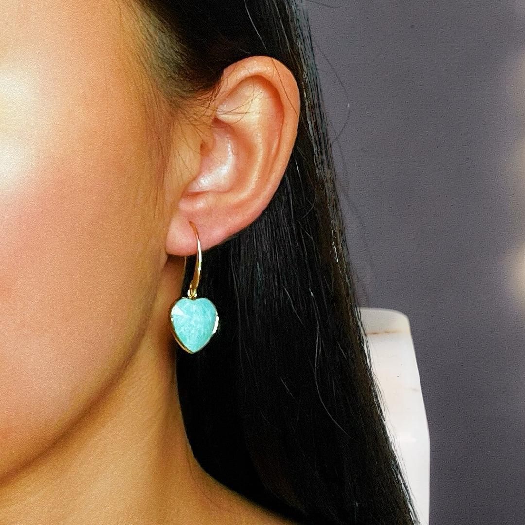 Boucles d’Oreilles Amazonite/Lapis Lazuli – Douceur Radieuse