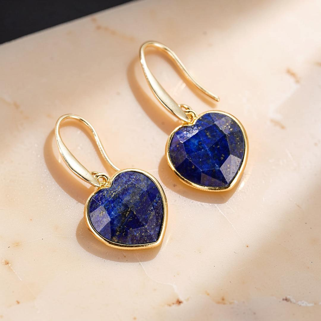 Boucles d’Oreilles Amazonite/Lapis Lazuli – Douceur Radieuse