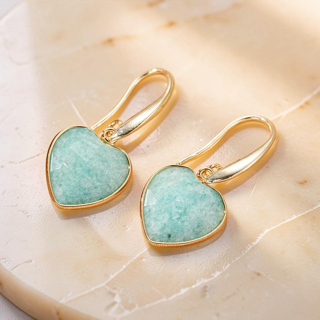 Boucles d’Oreilles Amazonite/Lapis Lazuli – Douceur Radieuse