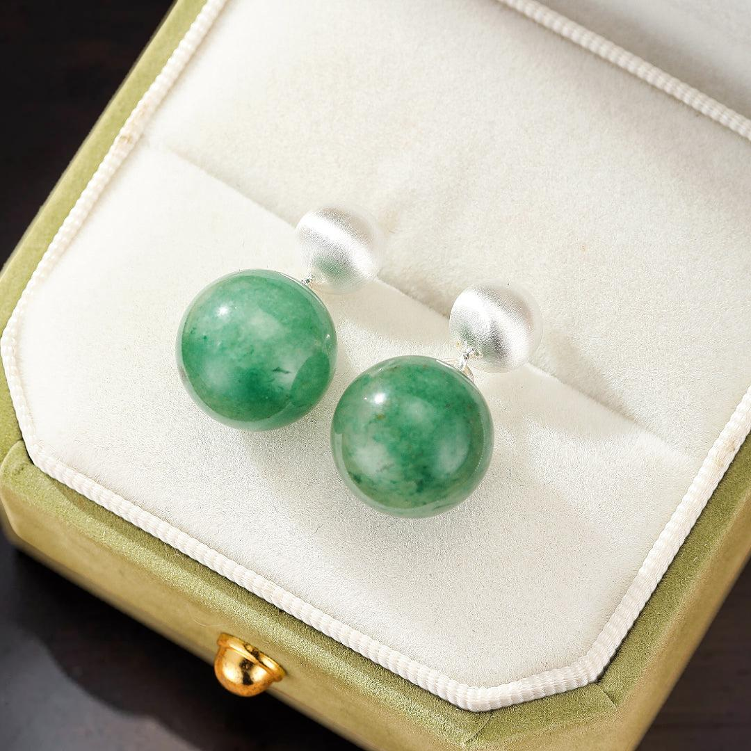 Boucles d'Oreilles Aventurine – Énergie Harmonieuse