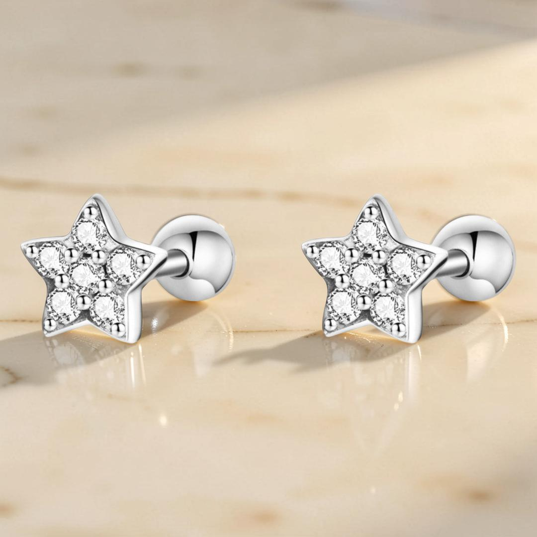 Boucles d’Oreilles – Lumière Céleste, Argent 925