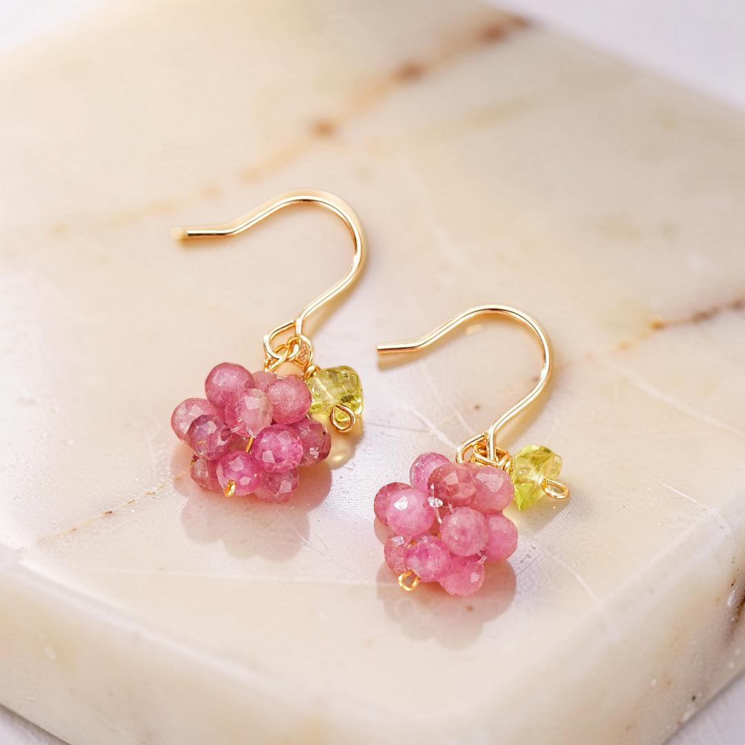 Boucles d’Oreilles Tourmaline – Délice Vigne