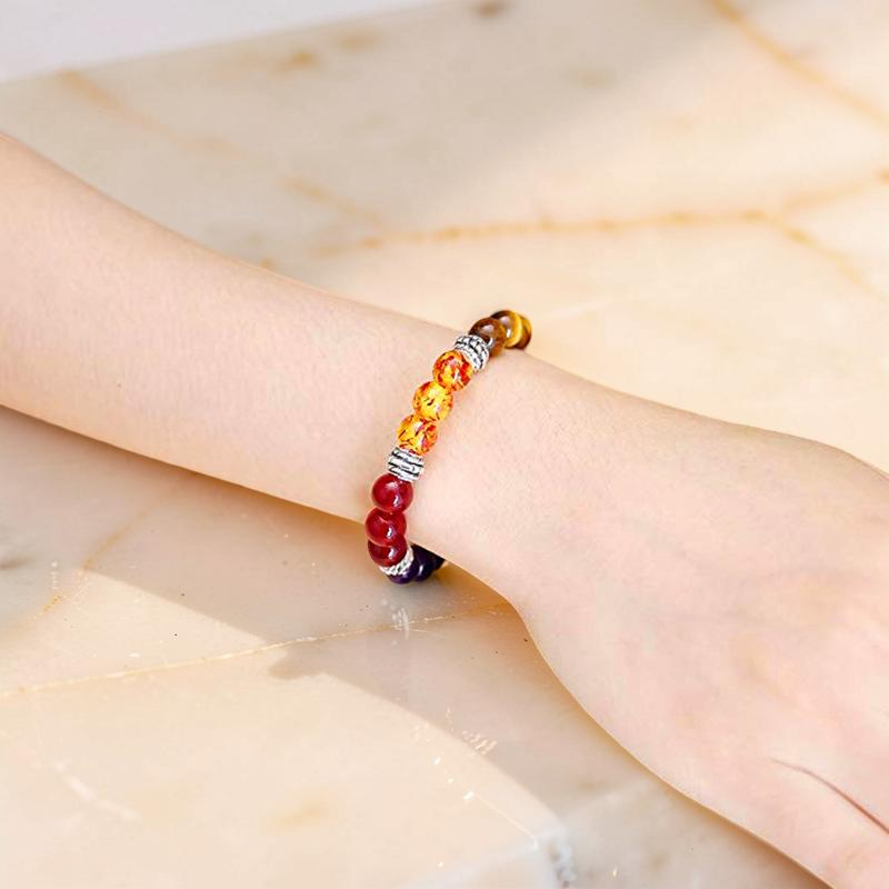 Bracelet 7 Chakras en Pierres Naturelles – Sphères de Lumière