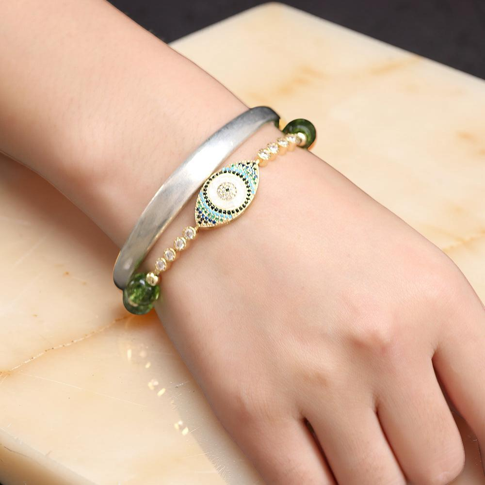 Bracelet Péridot Mauvais Œil – Abondance