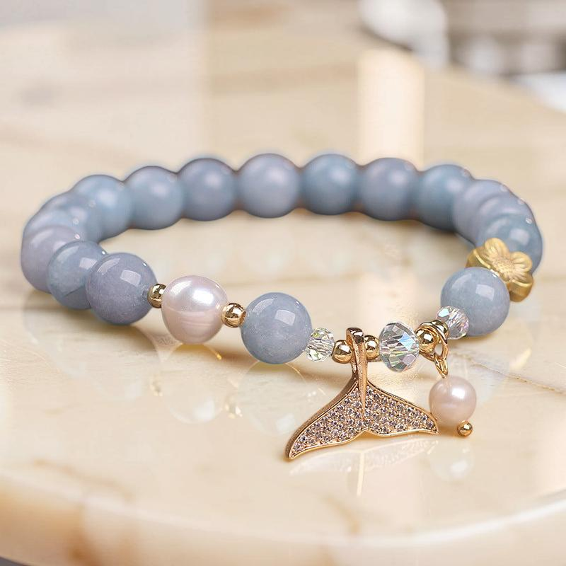 Bracelet Aigue Marine et Perle – Apaisement de Mer