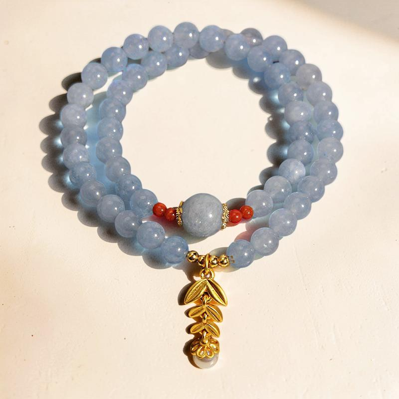 Bracelet Aigue Marine et Perle – Azur Moisson
