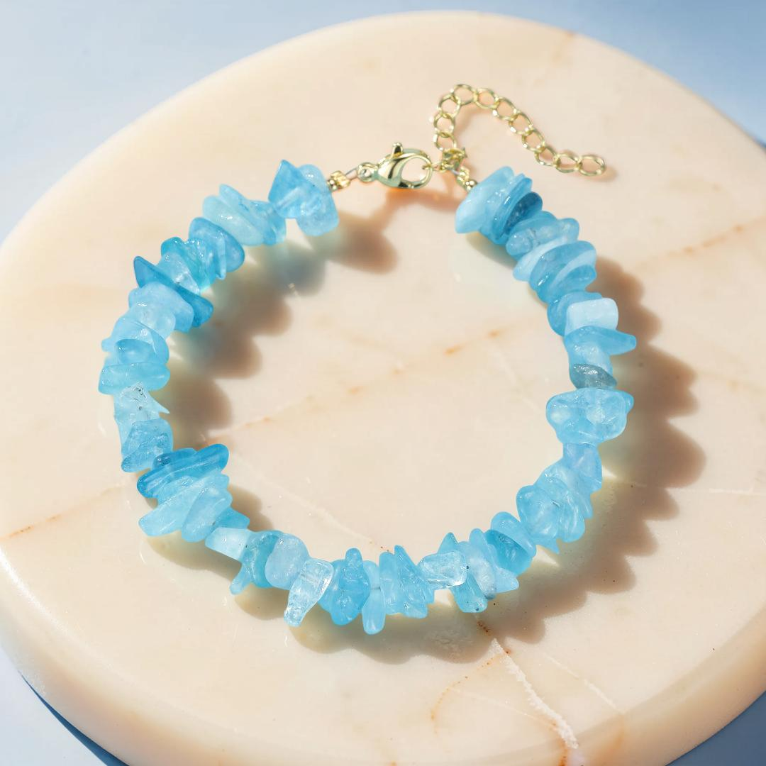 Bracelet Aigue Marine – Trésor des Flots