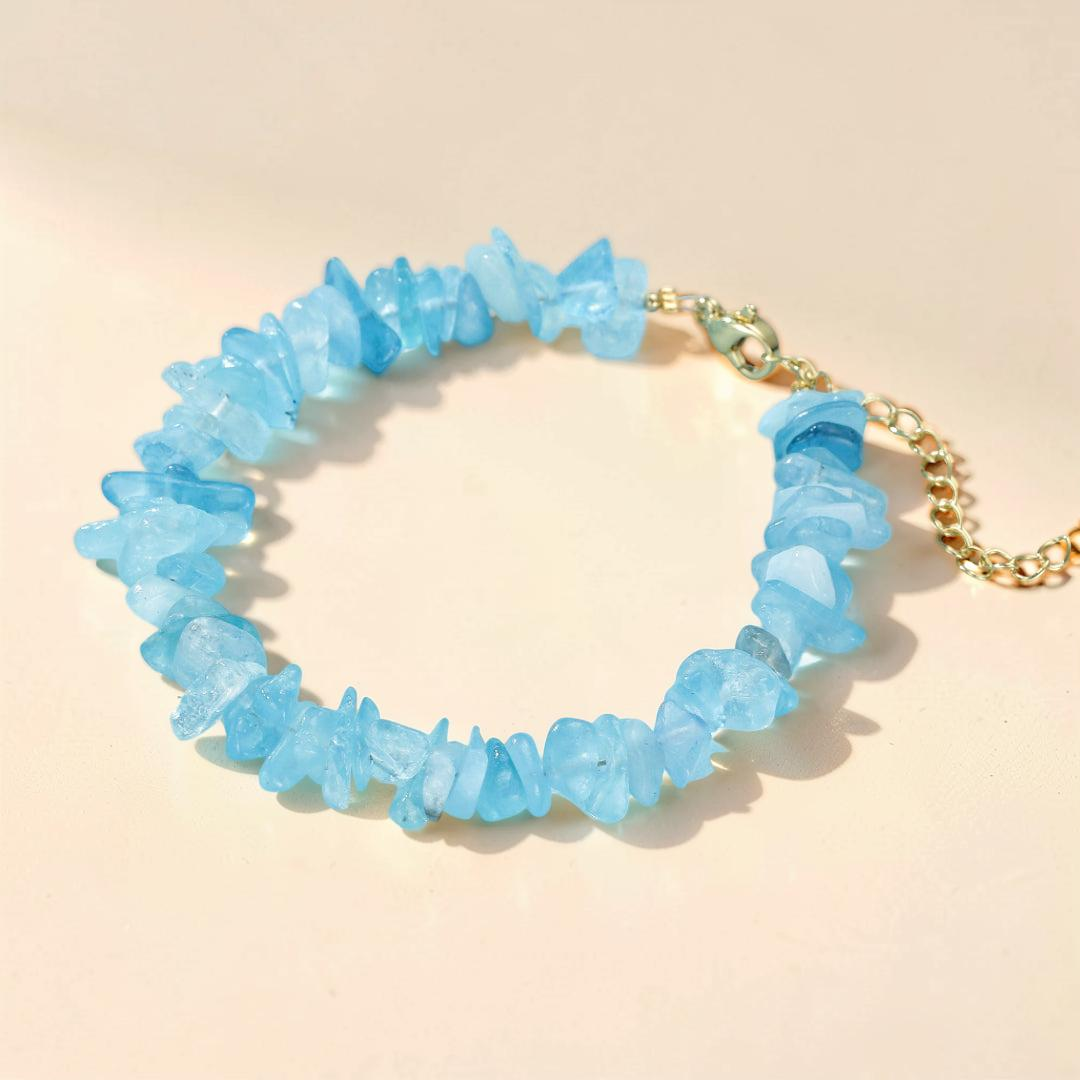 Bracelet Aigue Marine – Trésor des Flots