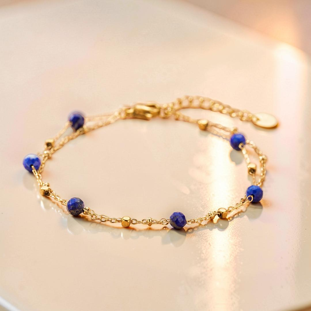 Bracelet Amazonite/Lapis Lazuli – Constellation Fine