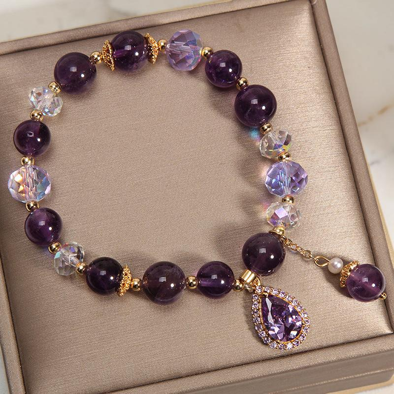 Bracelet Améthyste et Quartz Clair – Merveille
