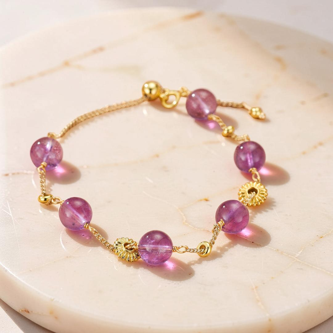 Bracelet Améthyste – Rayonnement Violet