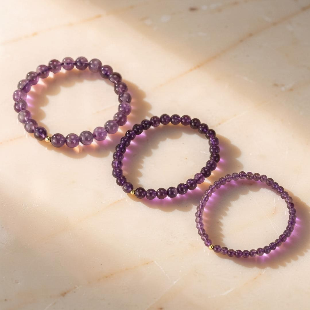 Bracelet Améthyste – Vibrations Pures, Argent 925