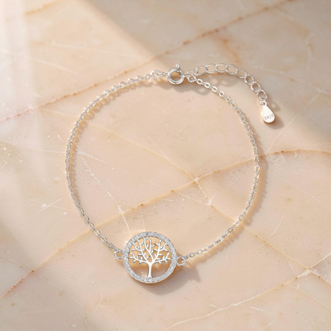 Bracelet Arbre de Vie – Vitalité, Argent 925