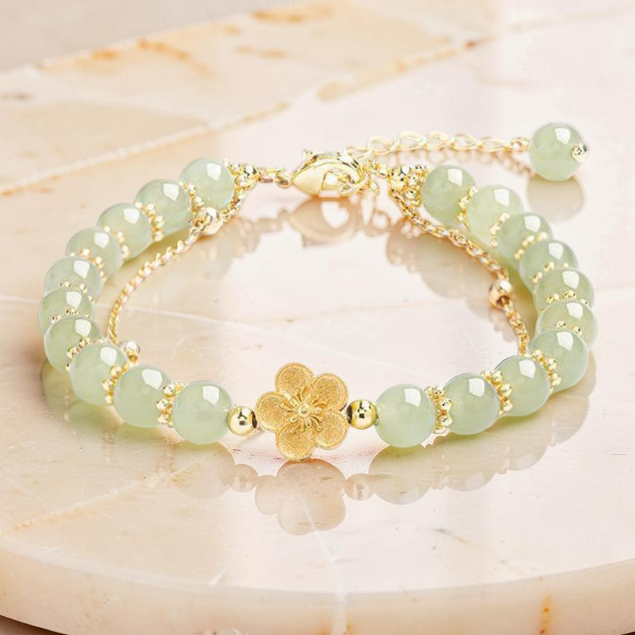 Bracelet Jade – Caresse de Sakura