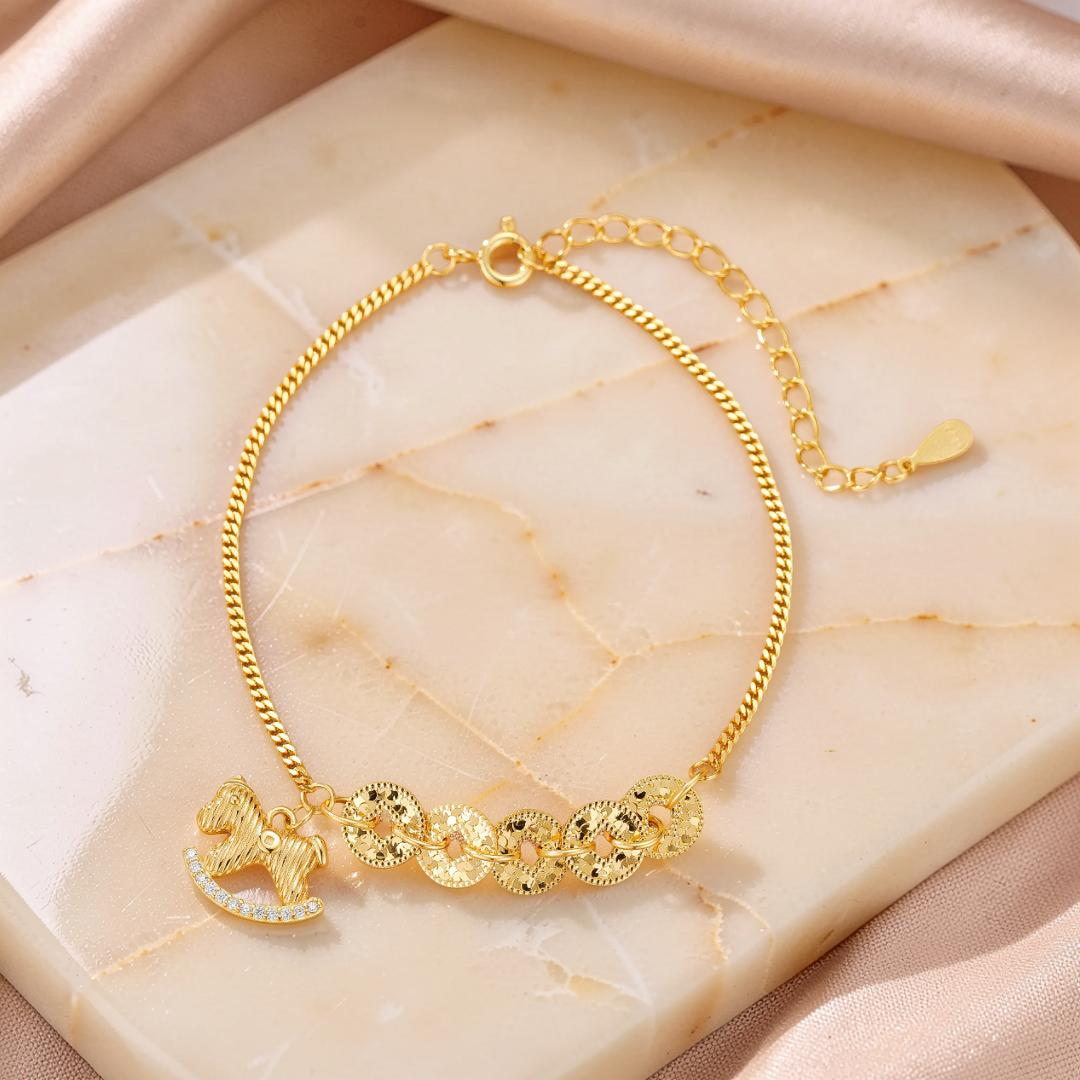 Bracelet Cheval – Pièce d’Équilibre, Argent