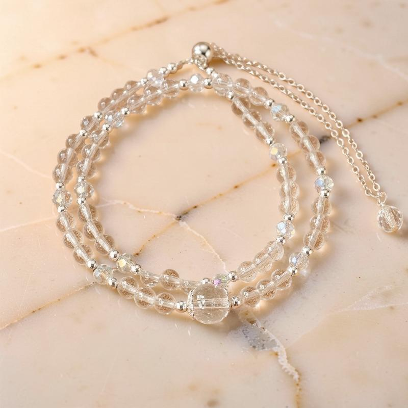 Bracelet Cristal de Roche – Royauté Céleste