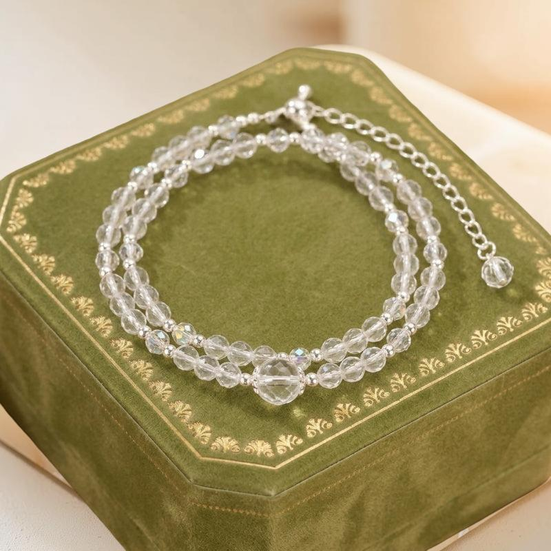 Bracelet Cristal de Roche – Royauté Céleste