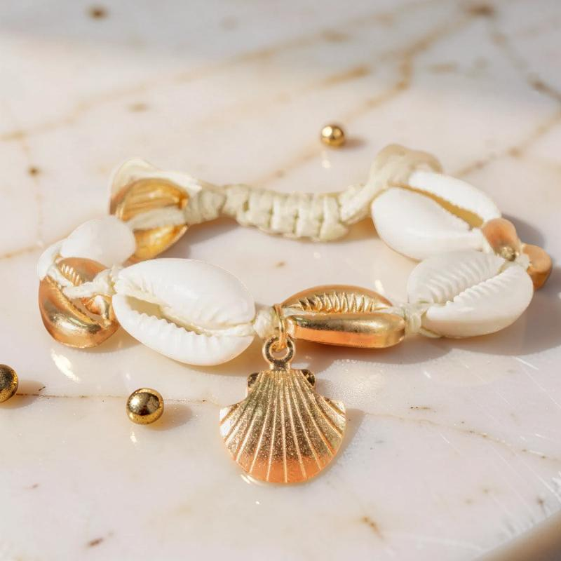 Bracelet de Cheville Coquillage – Perle des Mers