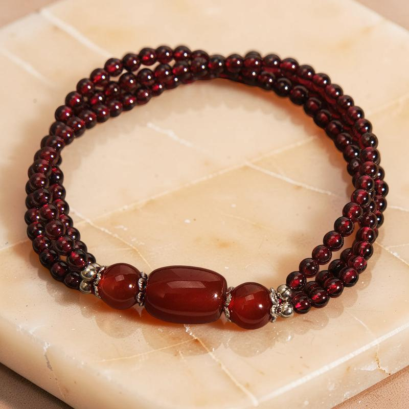 Bracelet Grenat – Énergie Positive
