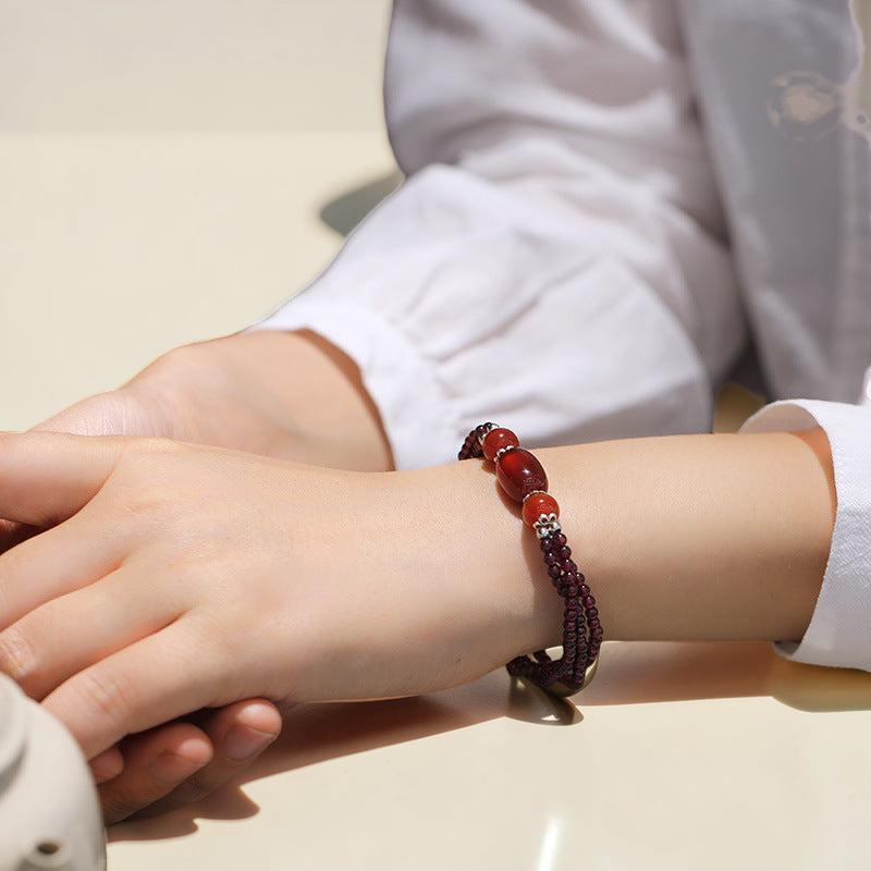 Bracelet Grenat – Énergie Positive