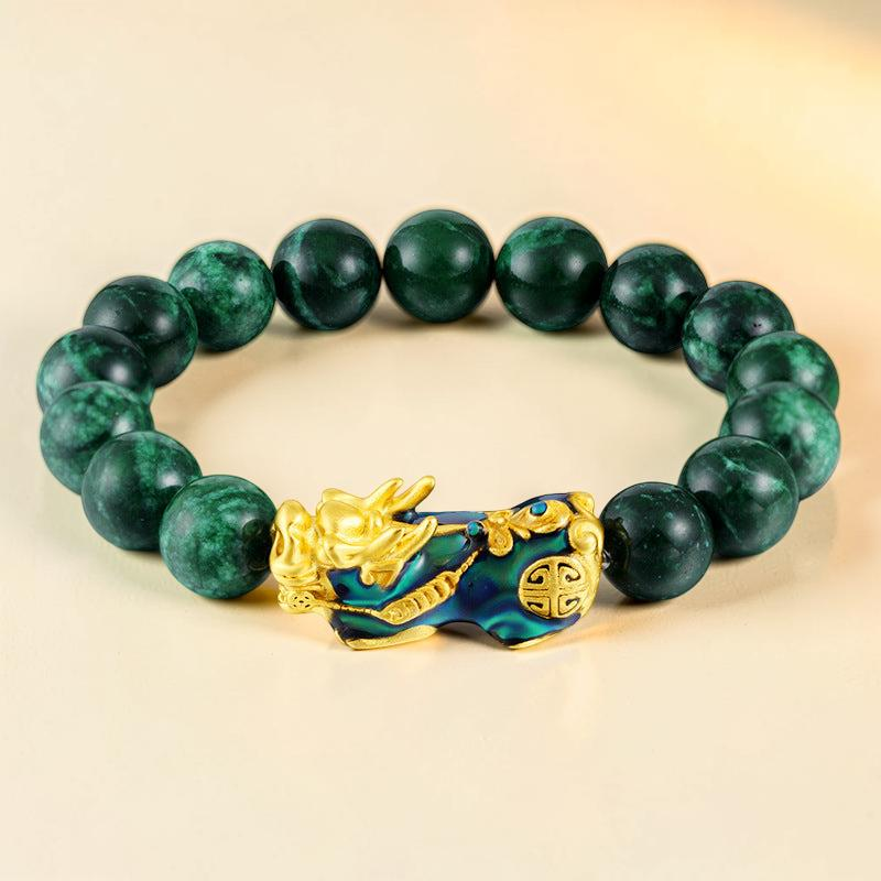 Bracelet Jade et Pi Xiu – Harmonie Céleste
