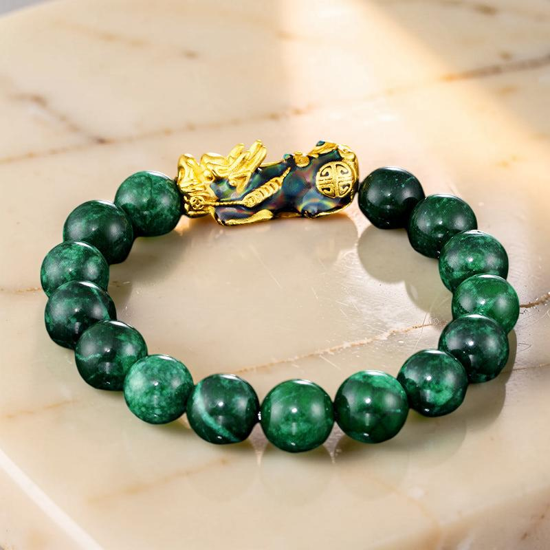 Bracelet Jade et Pi Xiu – Harmonie Céleste