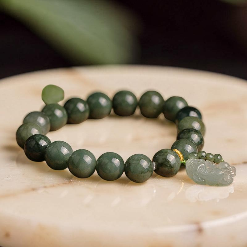 Bracelet Jade et Pi Xiu – Richesse et Succès