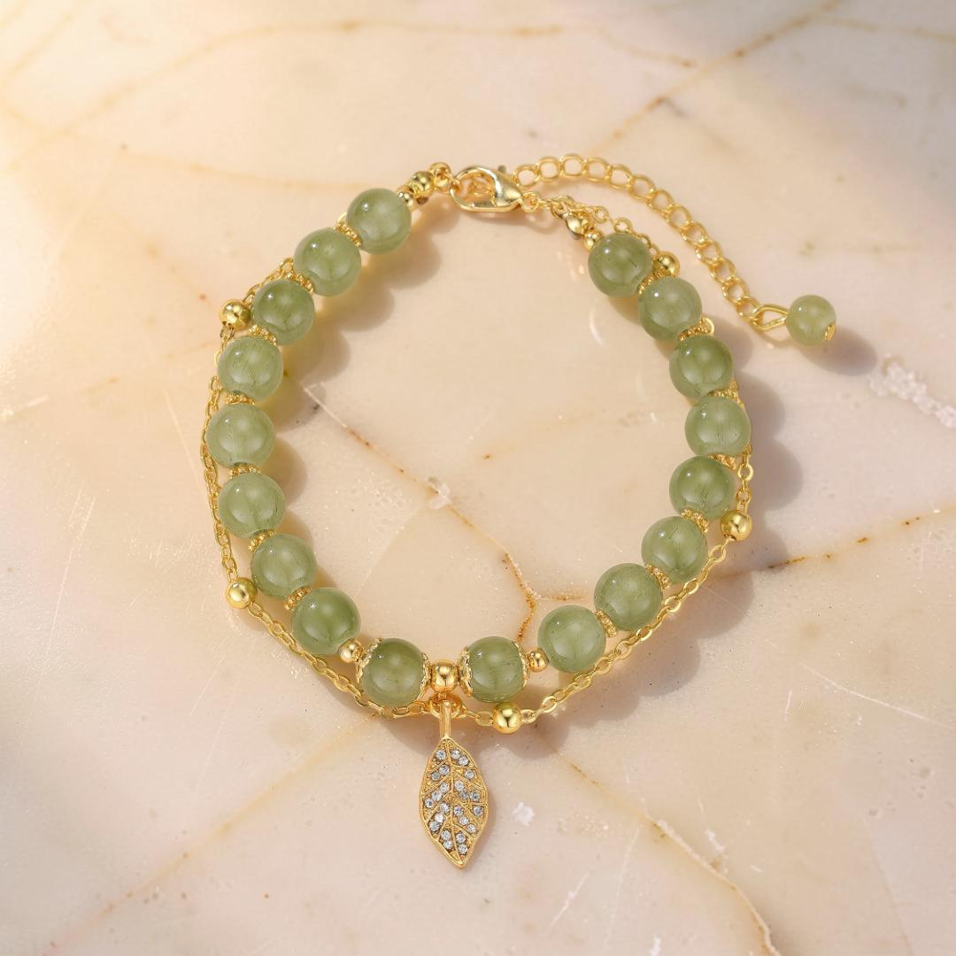 Bracelet Jade – Feuillette d'Orée