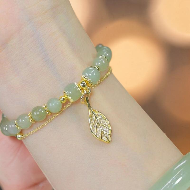 Bracelet Jade – Feuillette d'Orée