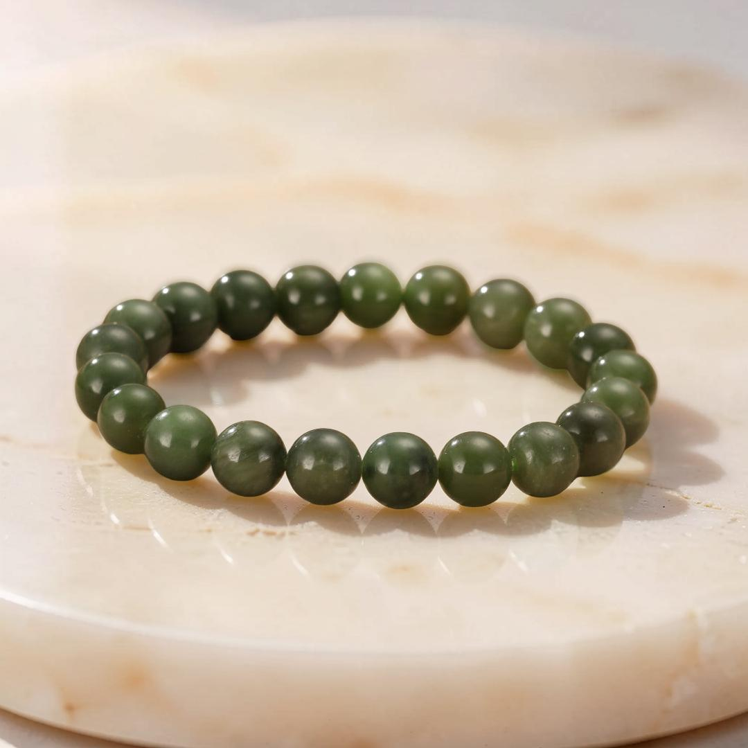 Bracelet Jade Vert – Échos de Sérénité